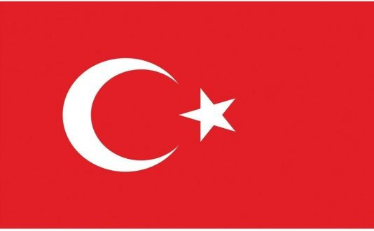 Turkiet fanflagga 90 x 150cm