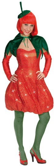 Costume da donna Glitter Strawberry Emily