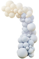 Ghirlanda di palloncini ecologici blu bianco