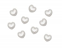 Vista previa: Corazones de confeti con borde de perlas Anny