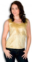 Preview: Glitter disco top in gold