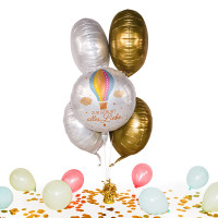 Vorschau: Heliumballon in der Box Zur Geburt Heißluftballon