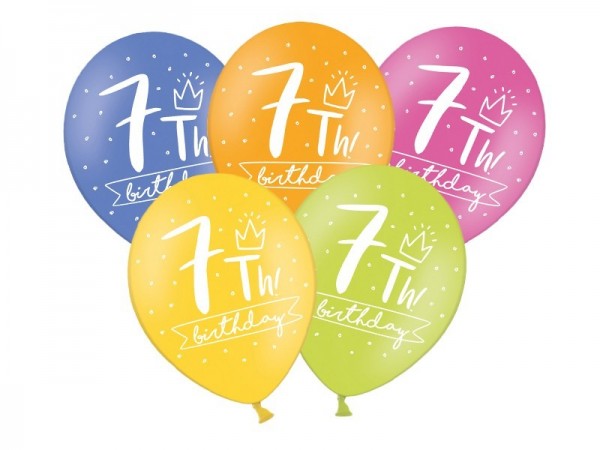 50 Luftballons zum 7.Geburtstag