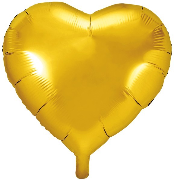 Herzilein folieballon goud 61cm