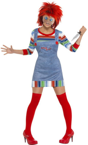 Costume d'Halloween Mme Chucky Killer Doll