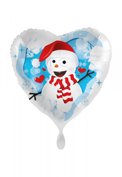 Härlig Snowman folieballong 71cm