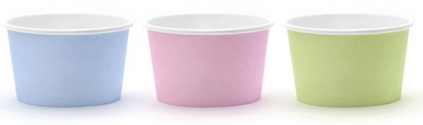 6 Spring Party ice cream cups 170ml