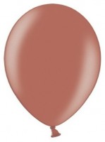 Anteprima: 10 palloncini in metallo color terra di Siena 23cm