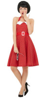 Oversigt: 50'er kjole damekostume rød