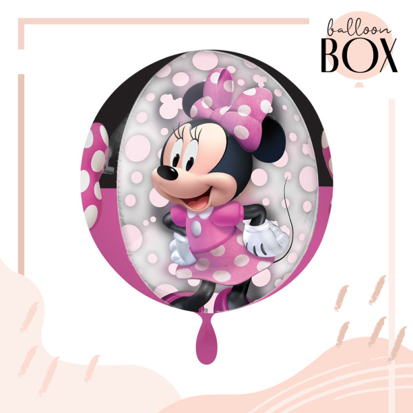 Heliumballon in der Box 3-teiliges Set Minnie forever