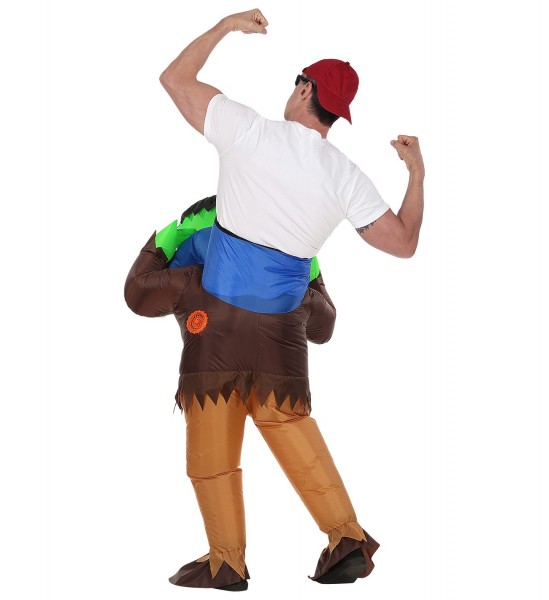 Oppustelig monster piggyback kostume 3