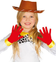 Red children's gloves Leo