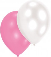 10er-Set Luftballons Girls Perlmutt 27,5cm