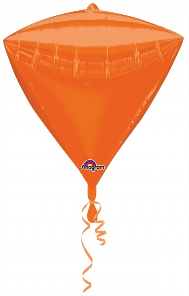Diamondz Folienballon orange 38 x 43cm