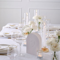 Preview: Candlestick Modern Luxe with gold rim