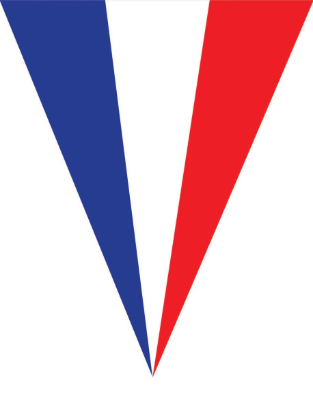 Cadena de banderines Francia 5m