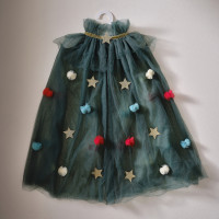 Preview: Magic Christmas tree cape for girls