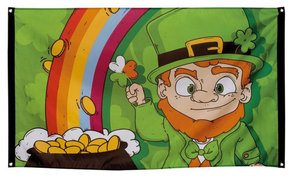 St Patrick's Day flagga 90 x 150cm
