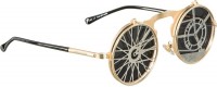 Widok: Okulary przeciwsłoneczne rowerowe w stylu steampunk
