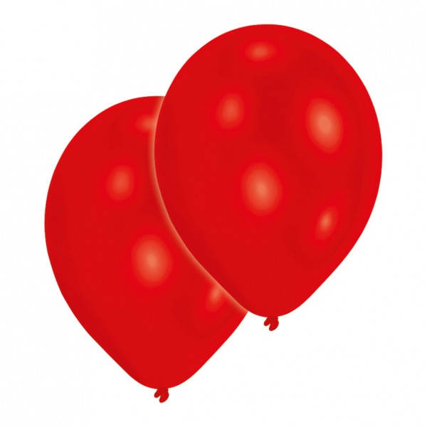 Set of 50 red balloons 25 cm