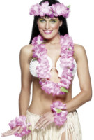 Różowy zestaw kostiumów Kariki Hawaii
