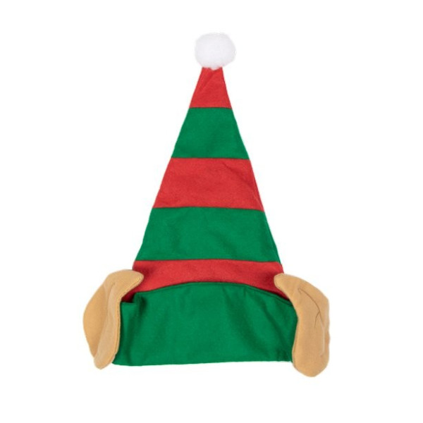 Świąteczna czapka elfa z uszami dla dzieci