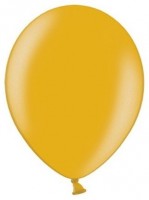 Oversigt: 100 fest stjerne metalliske balloner guld 23cm