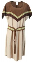 Oversigt: Indian Red Feather Ladies Costume