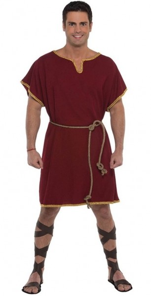 Disfraz de romano rojo para hombre Marcus
