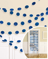 Preview: 6 decorative hangers Sparkling Circles blue