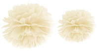 Anteprima: Pompon color crema 35cm