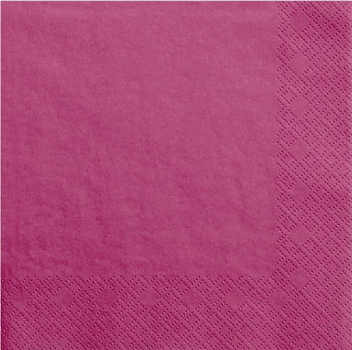 20 semplici tovaglioli per feste in rosa 33 x 33 cm