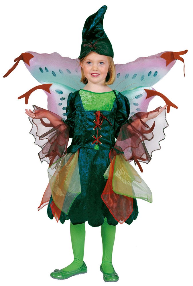 Dark forest elf costume for children.