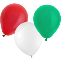 Vorschau: Merry Christmas Heliumflasche mit Ballons