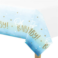 Oh Baby tablecloth blue 2.55mx 1.35m