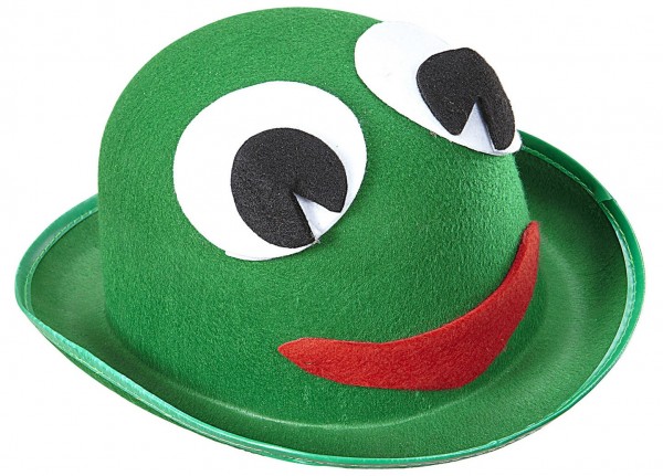 Zabawny kapelusz melona żaby