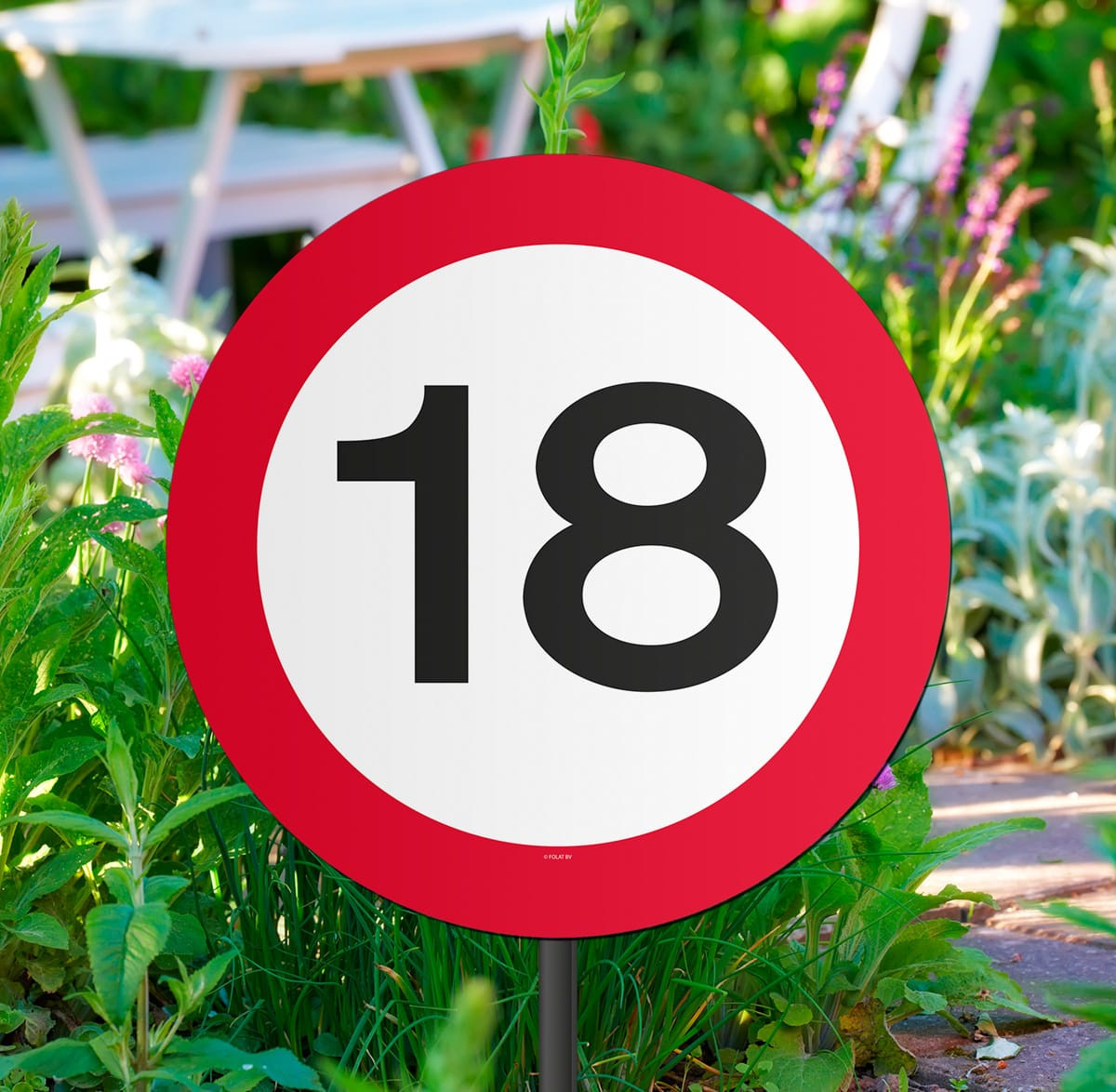 18. Geburtstag Luftballons – Verkehrsschild-Design, 8 Stück, 30 Cm, Latex