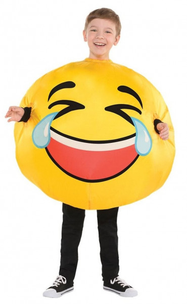 Lachender Emoji Kinderkostüm aufblasbar