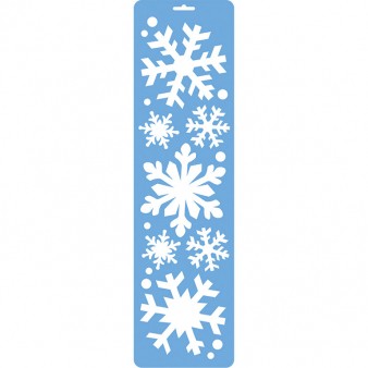 Gabarit de pulvérisation de flocons de neige de Noël 55x15cm