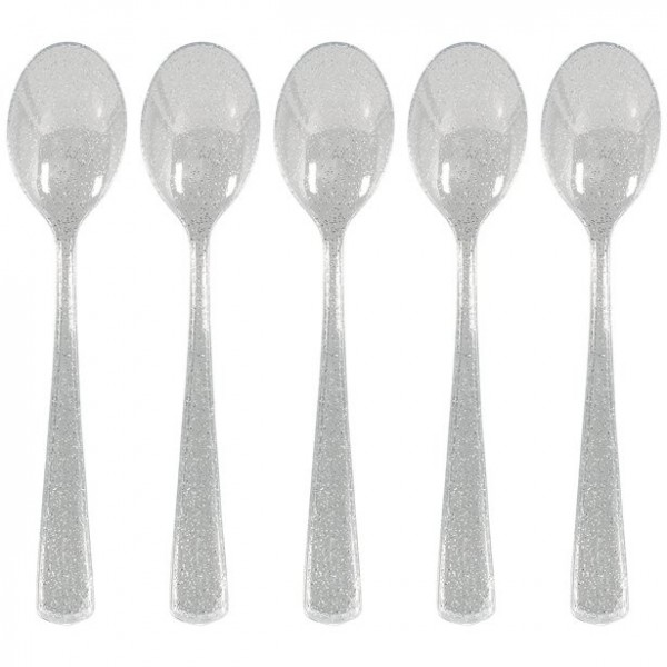 48 silver glitter spoons Konstanz