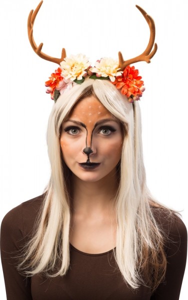 Sweet deer antler flower headband