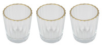 3 szklanki do tealightów Modern Luxe
