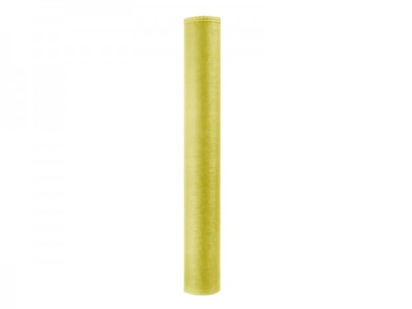 Tissu Organza sur rouleau vert-jaune 38cm 2