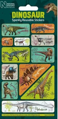 Adesivi di dinosauri con nomi