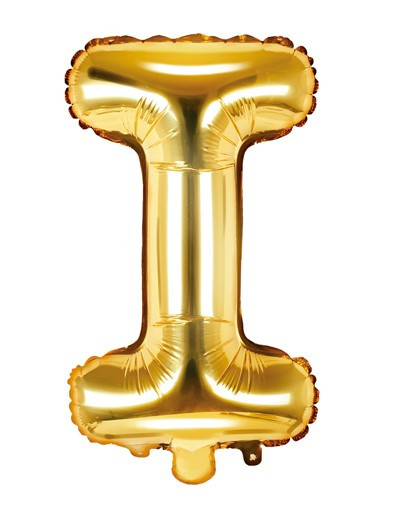 Palloncino lettera I oro 35 cm