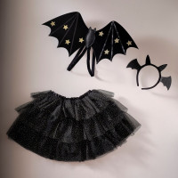 Starry bat costume for girls deluxe