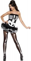 Voorvertoning: Halloween kostuum skelet dame verleidelijk