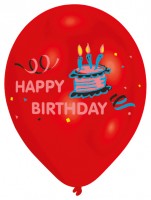 Vorschau: 10 Luftballons bunte Geburtstagsparty 25 cm