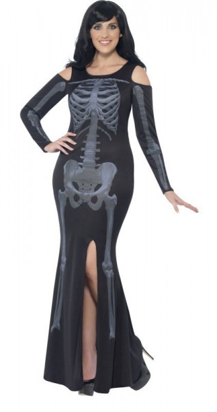 Costume de reine squelette femme