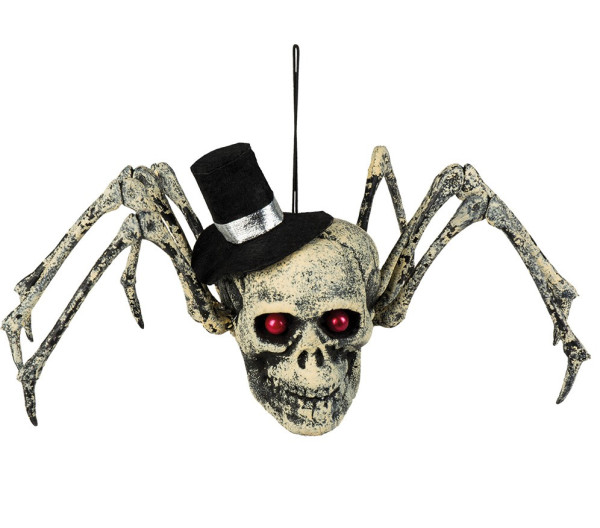 Décoration d'Halloween en forme de crâne d'araignée